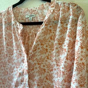 JACHS Girlfriend Orange Floral Blouse